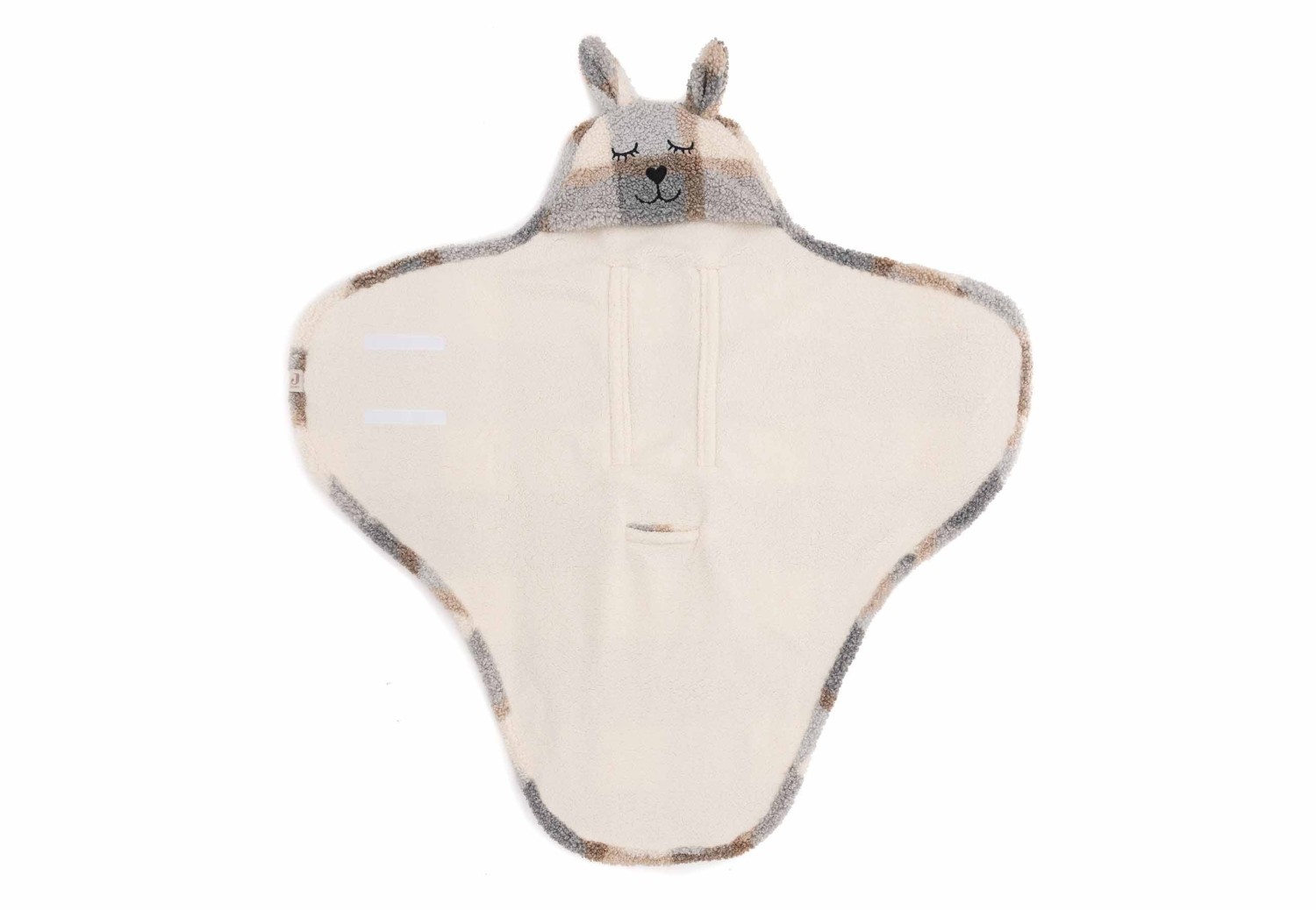 Wikkeldeken Bunny Check - Boucle - afbeelding 2