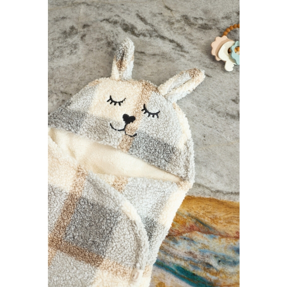 Jollein - Wikkeldeken Bunny Check - Boucle