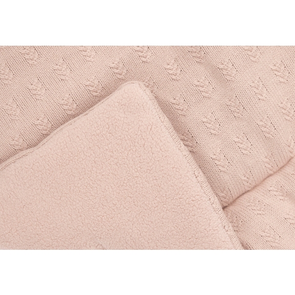 Jollein - Boxkleed 75x95cm Grain Knit - Wild Rose
