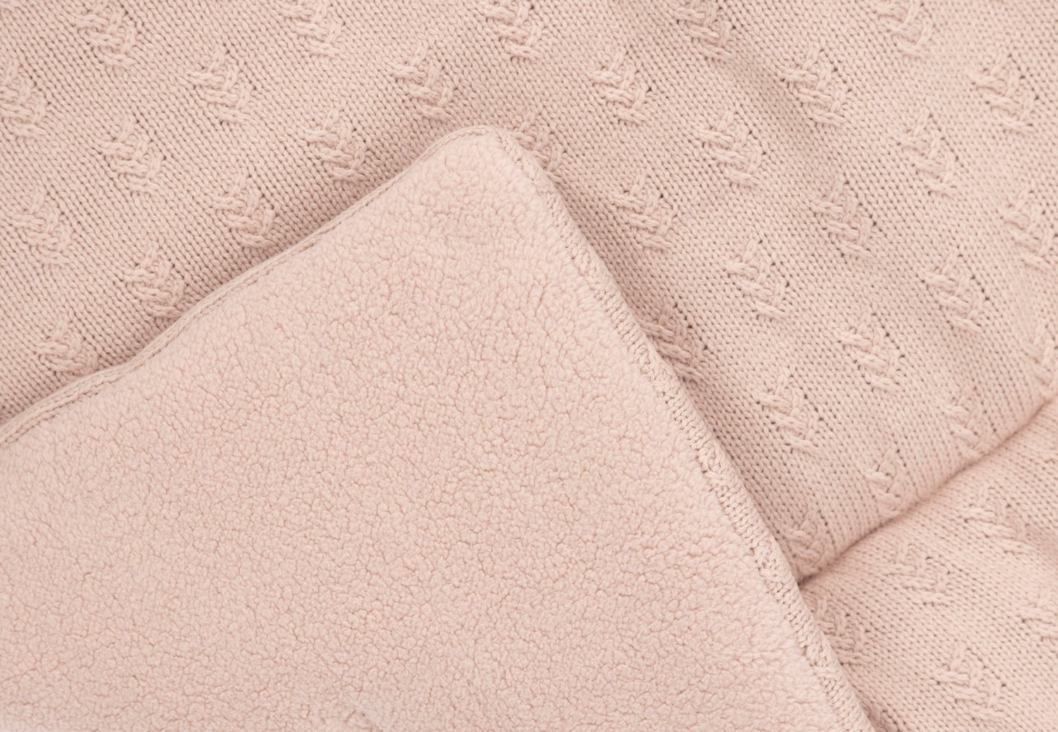 Boxkleed 75x95cm Grain Knit - Wild Rose - afbeelding 4