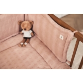 Jollein - Boxkleed 75x95cm Grain Knit - Wild Rose