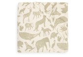 Jollein - Hoeslaken Animals Olive Green 70/140x75/150cm
