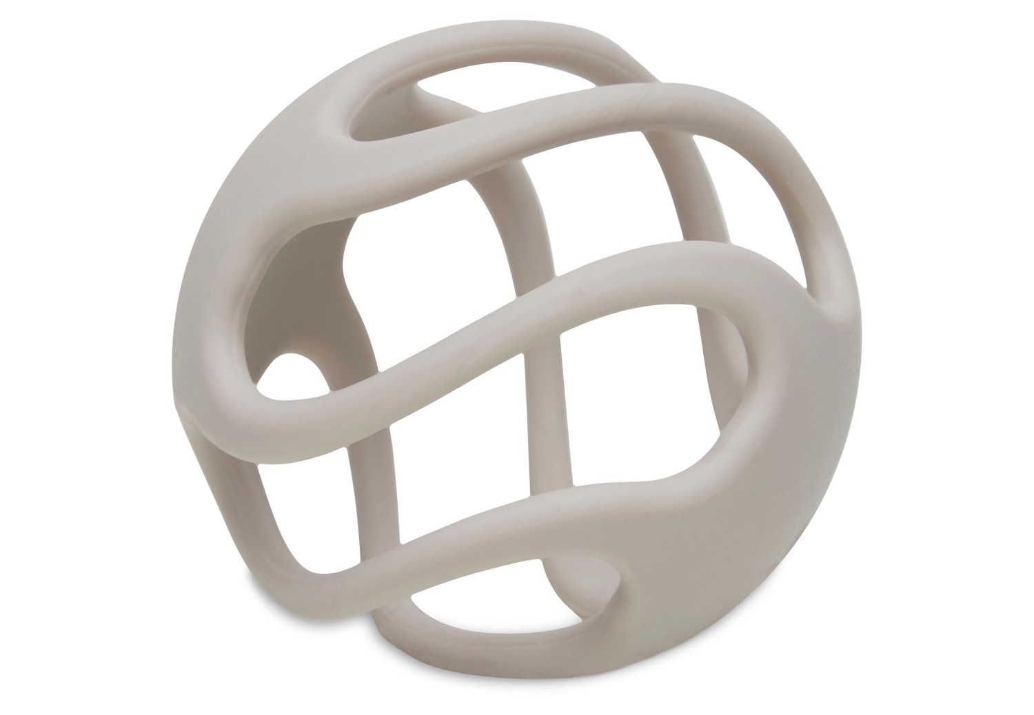 Siliconen Bijtring Bal  9,5cm - Nougat - afbeelding 8