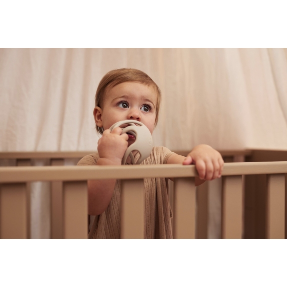 Jollein - Siliconen Bijtring Bal  9,5cm - Nougat