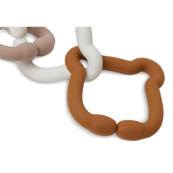 Jollein - Siliconen Speelgoed Ringen - Teddy Bear