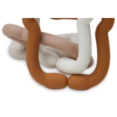 Jollein - Siliconen Speelgoed Ringen - Teddy Bear