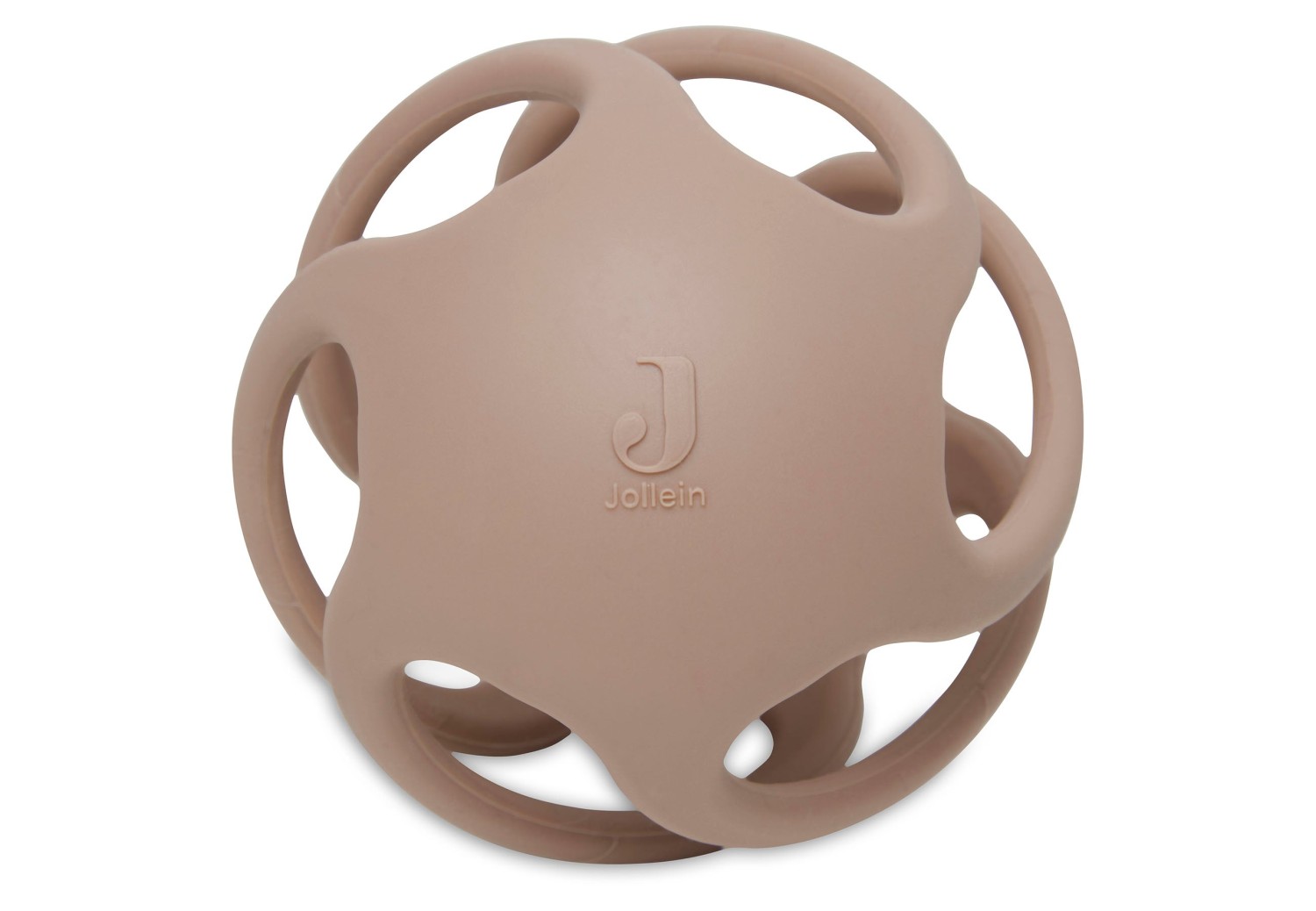 Bijtring Bal Siliconen à 9,5cm - Biscuit