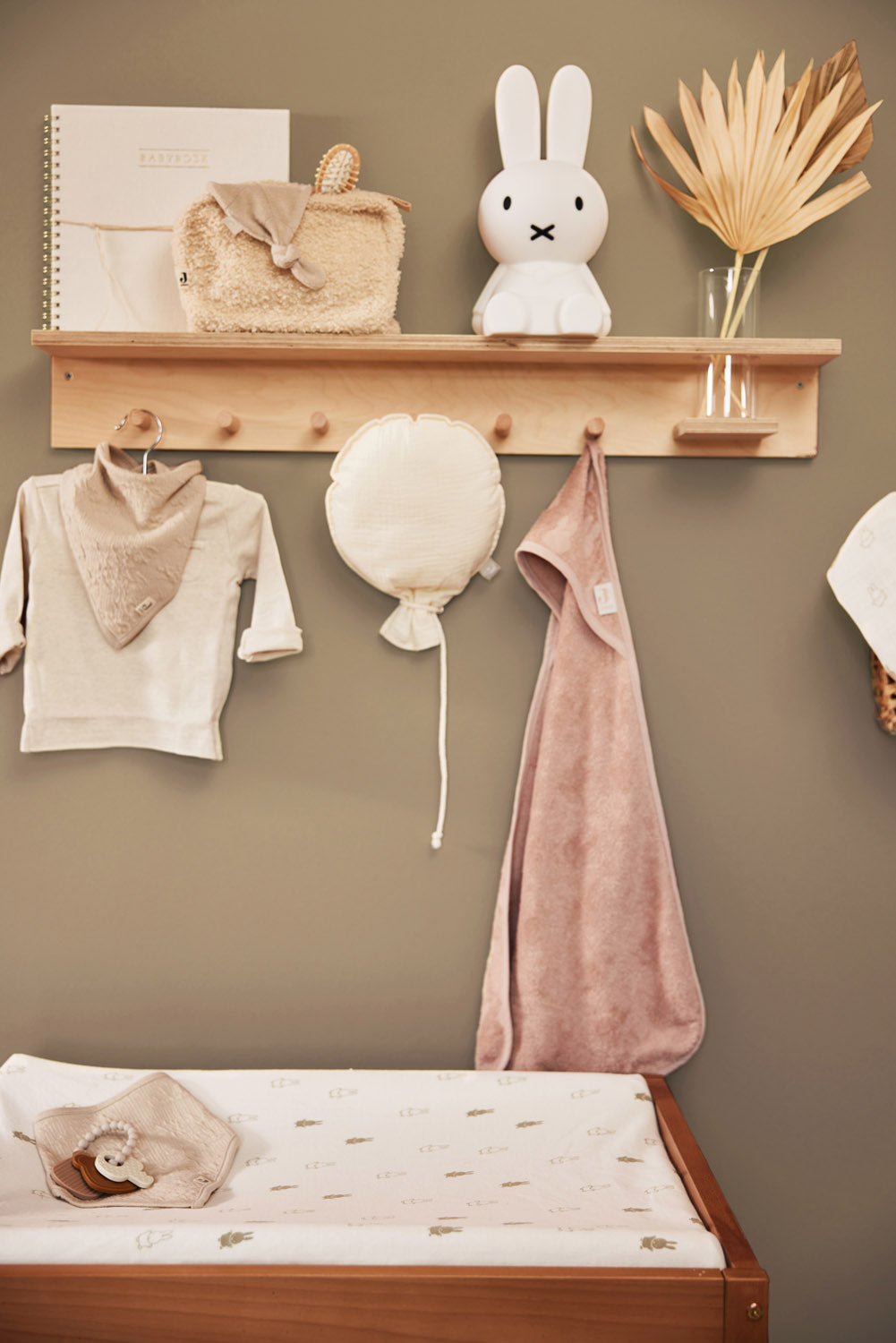 Aankleedkussenhoes Happy Miffy - Olive Green - afbeelding 7