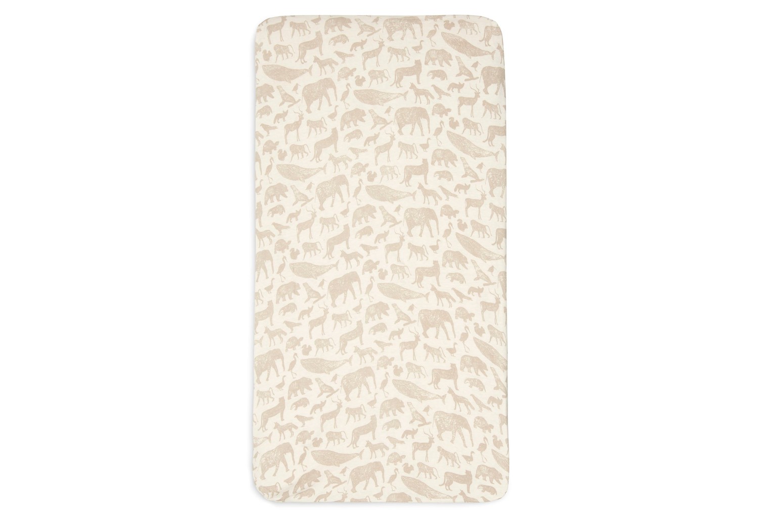 Hoeslaken Jersey 70/140x75/150cm - Dieren Nougat - afbeelding 2
