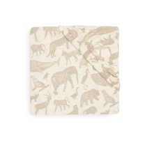 Hoeslaken Jersey 70/140x75/150cm - Dieren Nougat