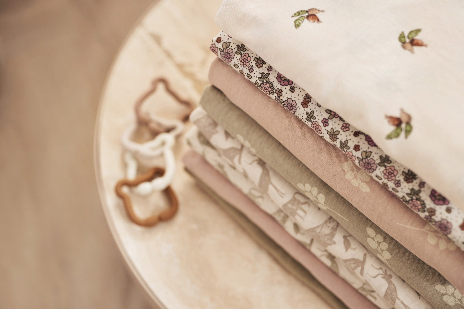 Hoeslaken Jersey 70/140x75/150cm - Dieren Nougat - afbeelding 4