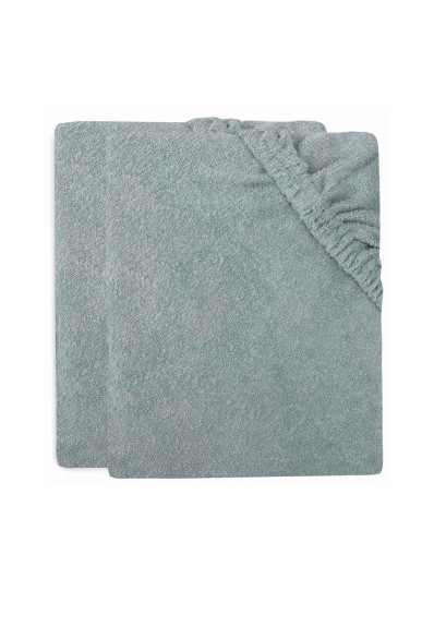 Badstof Aankleedkussenhoes 50x70cm - Sea Green - 2 Stuks