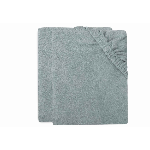 Badstof Aankleedkussenhoes 50x70cm - Sea Green - 2 Stuks