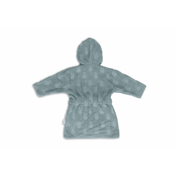 Jollein - Badjas 3-4 Jaar - Miffy Jacquard - Sea Green