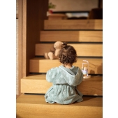 Jollein - Badjas 3-4 Jaar - Miffy Jacquard - Sea Green