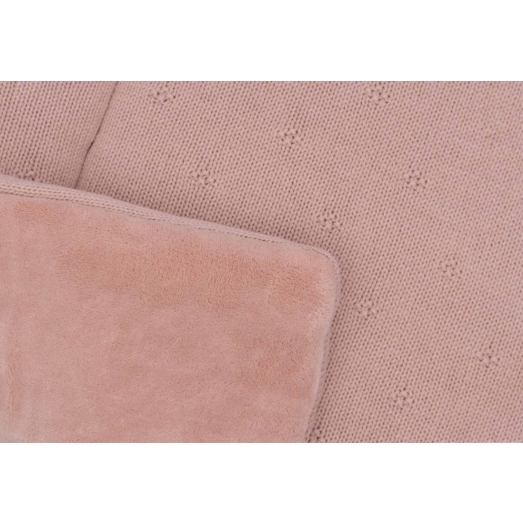 Jollein - Boxkleed Cosy Knit 75x95cm - Wild Rose