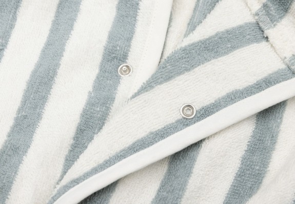 Jollein - Badjas Streep Terry - Sea Green - 3-4 Jaar