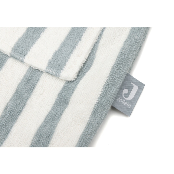 Jollein - Badjas Streep Terry - Sea Green - 3-4 Jaar