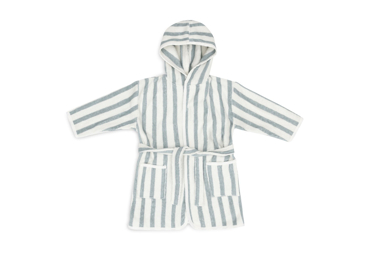 Badjas Streep Terry - Sea Green - 3-4 Jaar - afbeelding 2