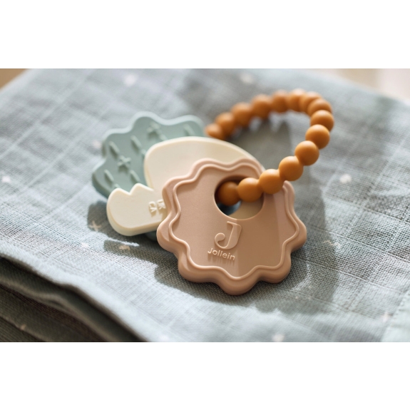 Jollein - Siliconen Bijtring Sleutelbos - Lovely Birds