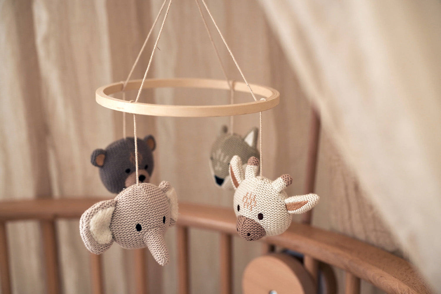 Houten Babymobiel - Dieren - afbeelding 7