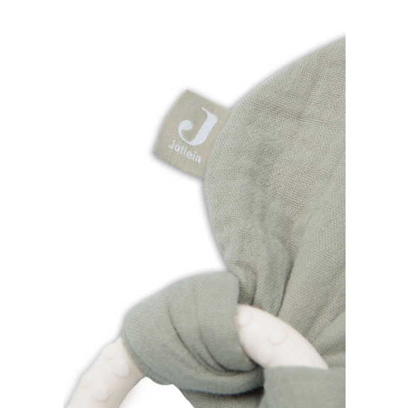 Jollein - Siliconen Bijtring Bunny Ears - Olive Green
