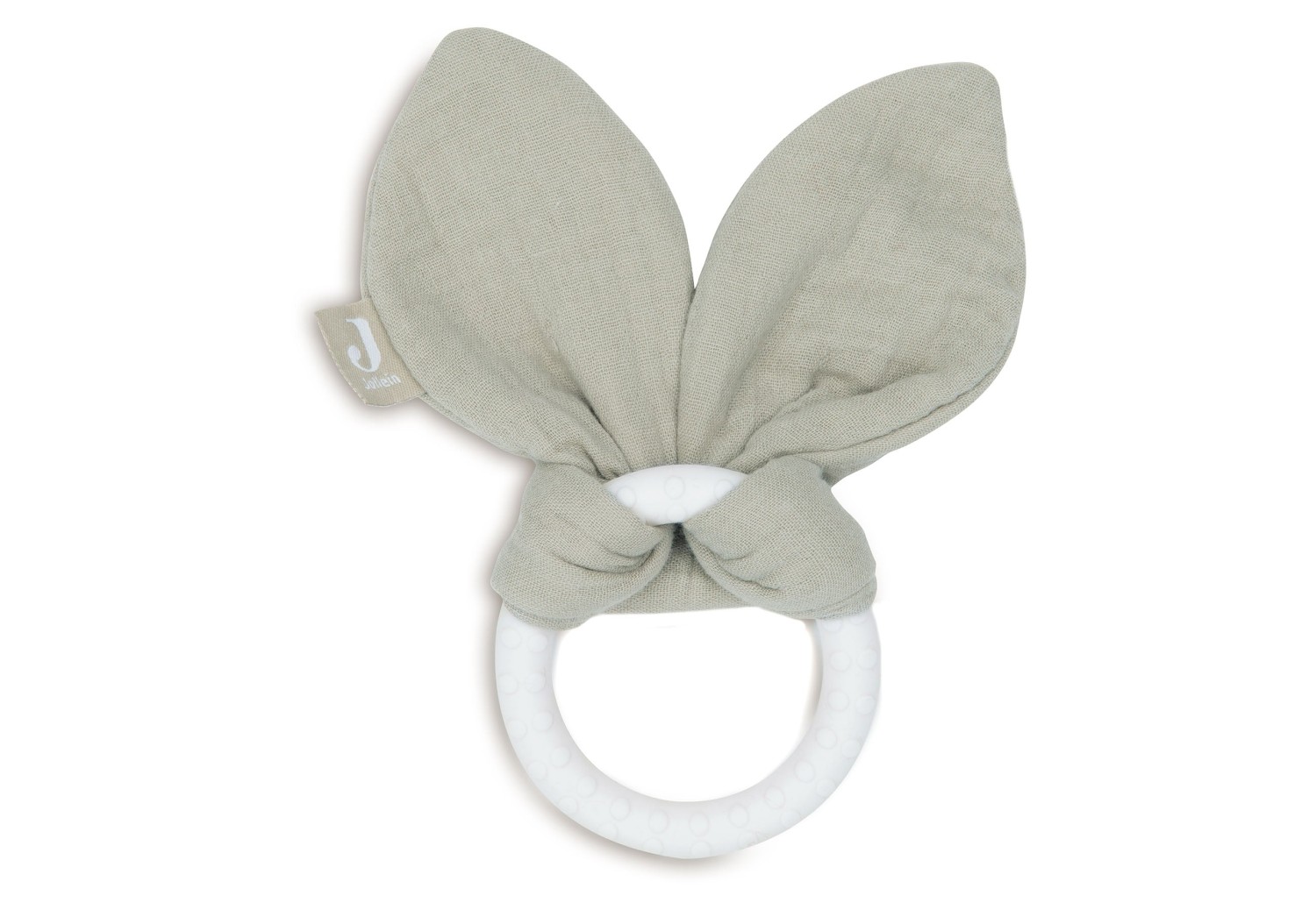 Siliconen Bijtring Bunny Ears - Olive Green