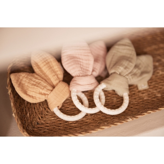 Jollein - Siliconen Bijtring Bunny Ears - Olive Green