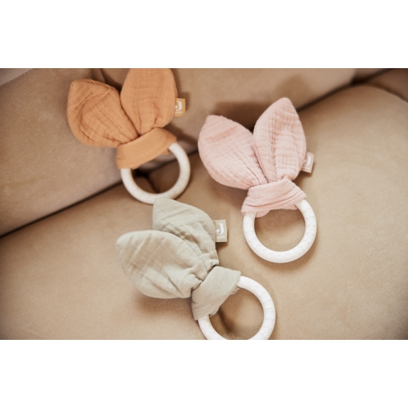 Jollein - Siliconen Bunny Oren Bijtring - Wild Rose