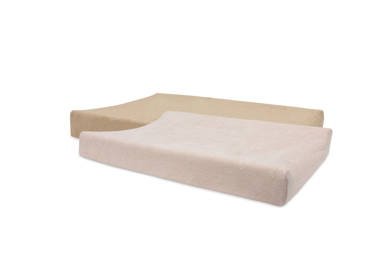 Badstof Aankleedkussenhoes 50x70cm - Wild Rose/Biscuit