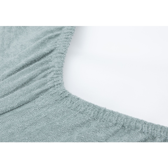 Badstof Aankleedkussenhoes 50x70cm - Sea Green/Biscuit