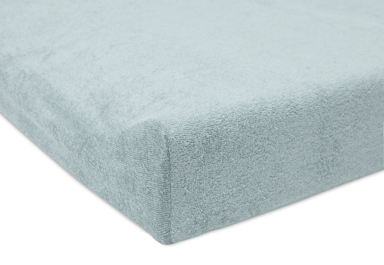 Badstof Aankleedkussenhoes 50x70cm - Sea Green/Biscuit - afbeelding 4