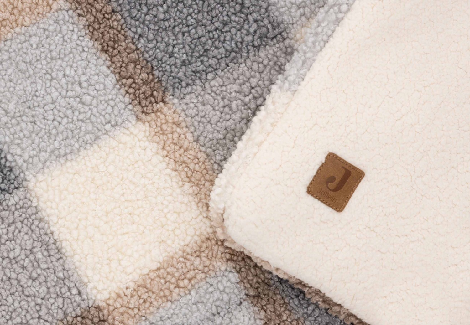 Boxkleed Check Boucle 100x100cm - afbeelding 4