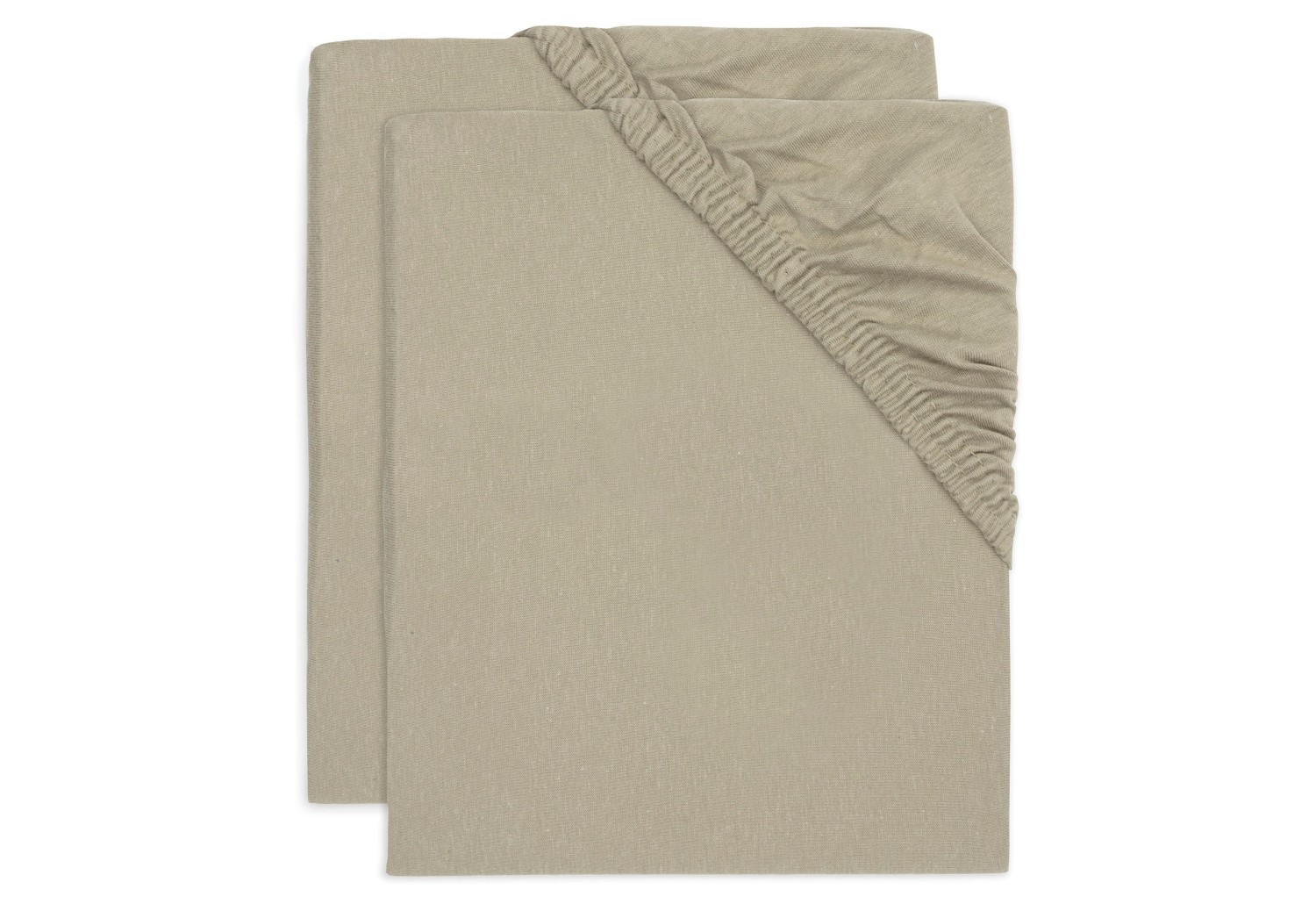 Hoeslaken Jersey 60x120cm - Olijfgroen - 2 Stuks