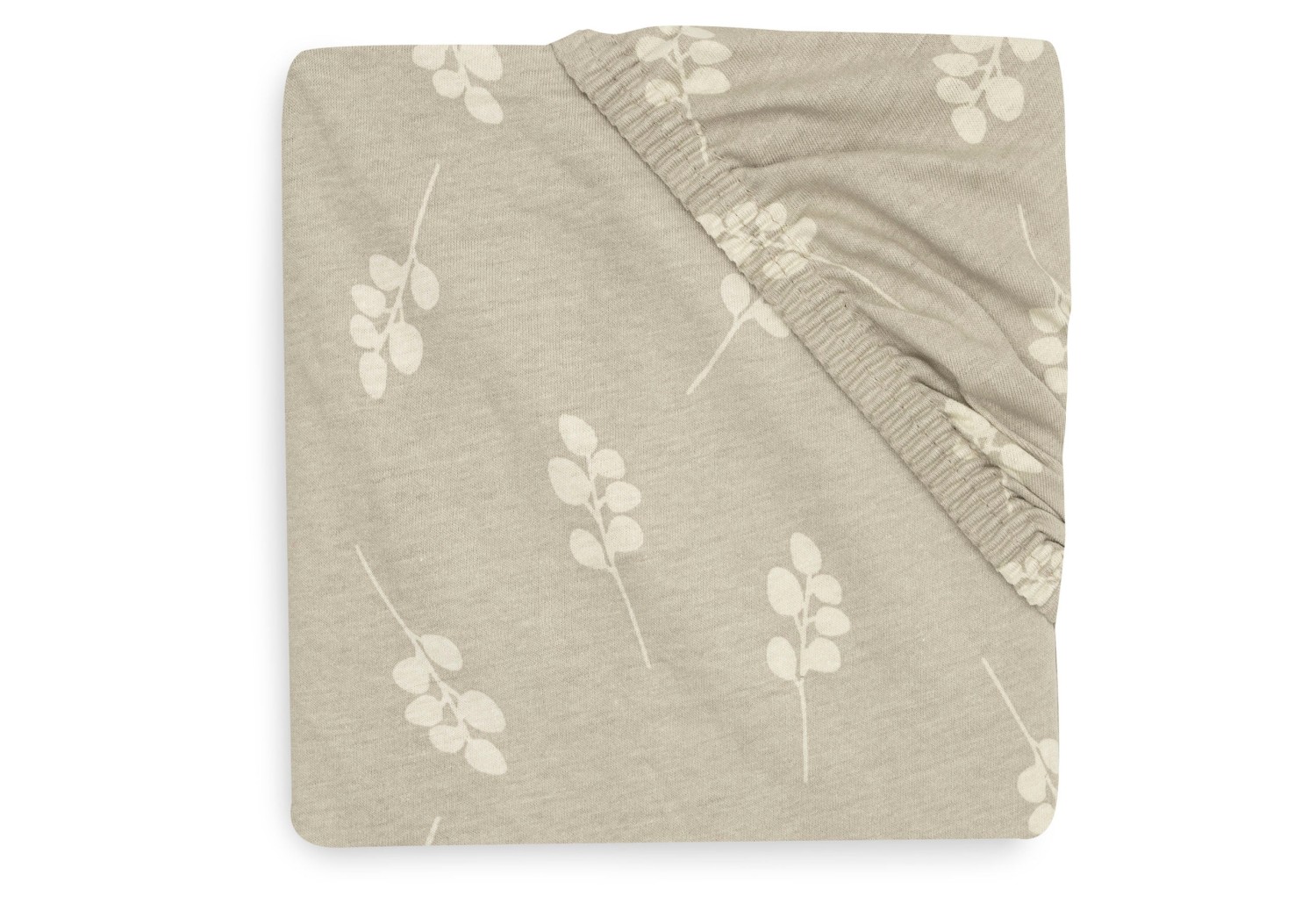Hoeslaken Jersey 70/140x75/150cm Twig - Olijfgroen