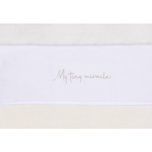 Jollein - Laken Wieg 75x100cm My Tiny Miracle