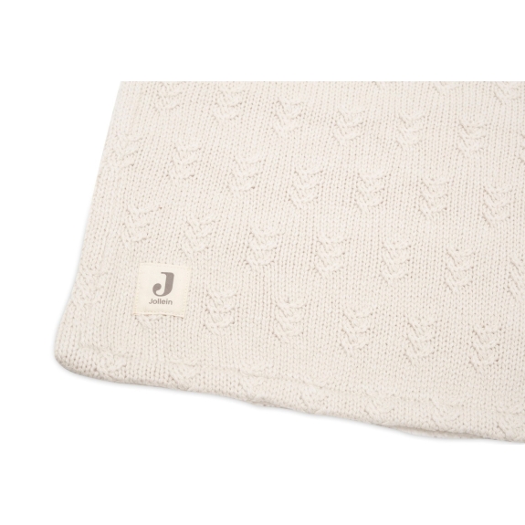 Jollein - Deken Ledikant Grain Knit - Oatmeal/Velvet