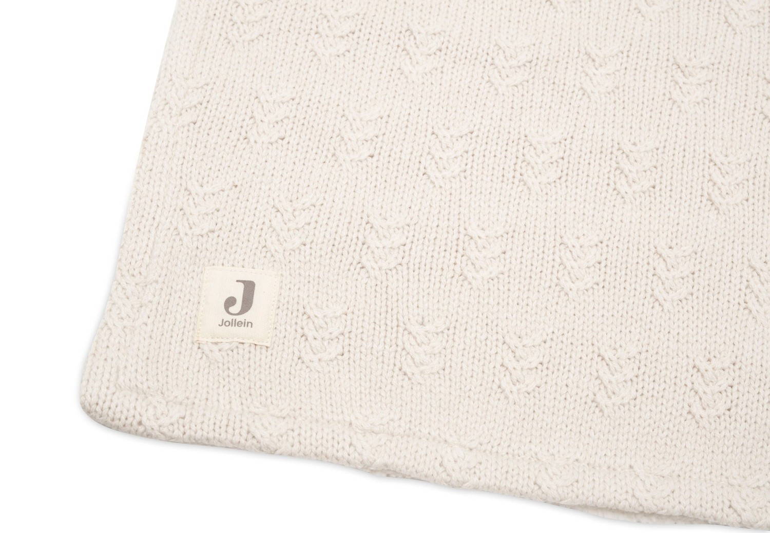 Deken Ledikant Grain Knit - Oatmeal/Velvet - afbeelding 4