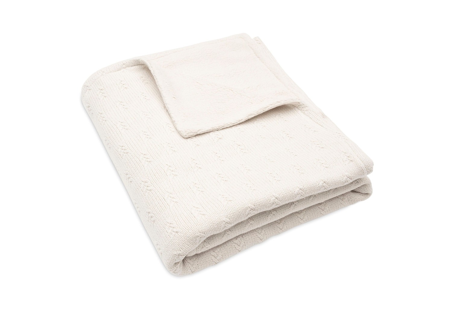 Deken Ledikant Grain Knit - Oatmeal/Velvet - afbeelding 5