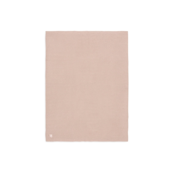 Jollein - Deken Wieg 75x100cm Basic Knit - Wild Rose