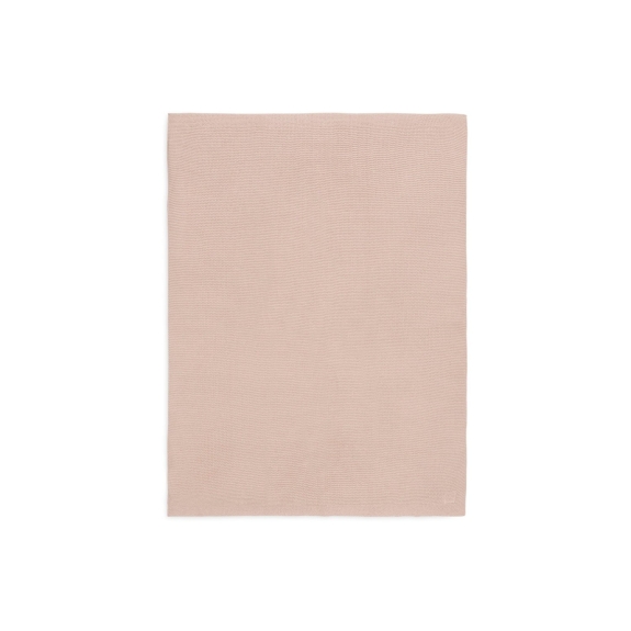 Jollein - Deken Wieg 75x100cm Basic Knit - Wild Rose