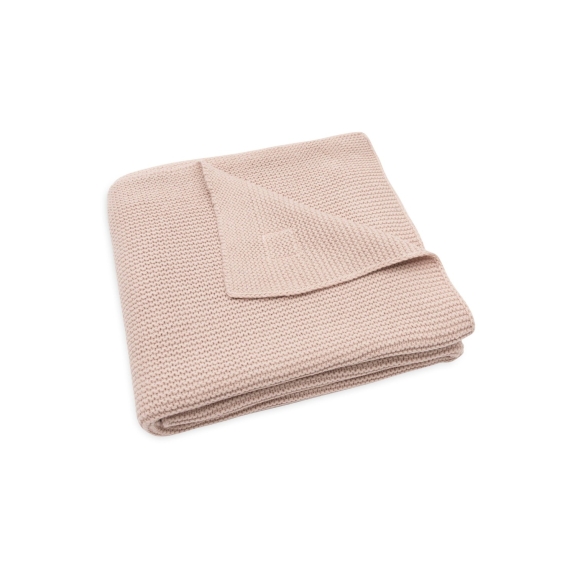 Jollein - Deken Wieg 75x100cm Basic Knit - Wild Rose