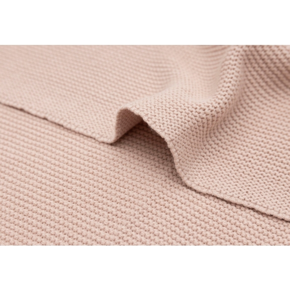 Jollein - Deken Wieg 75x100cm Basic Knit - Wild Rose