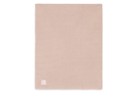 Jollein - Deken Wieg 75x100cm Basic Knit - Wild Rose