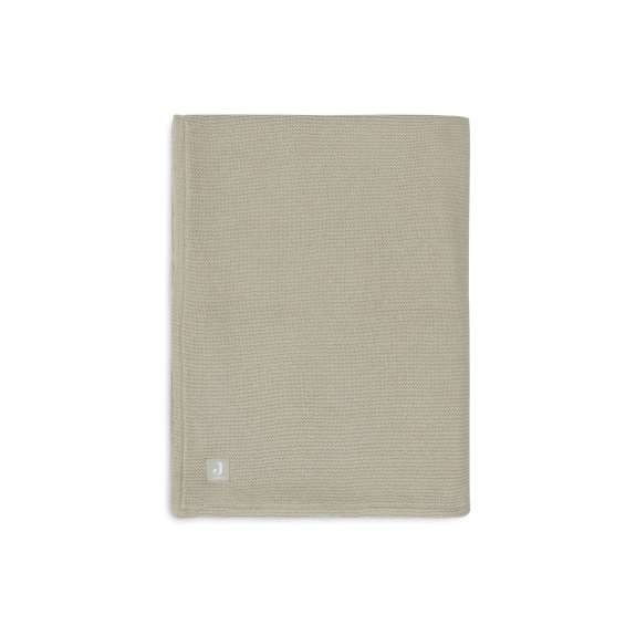 Jollein - Deken Wieg Basic Knit - Olive Green/Fleece