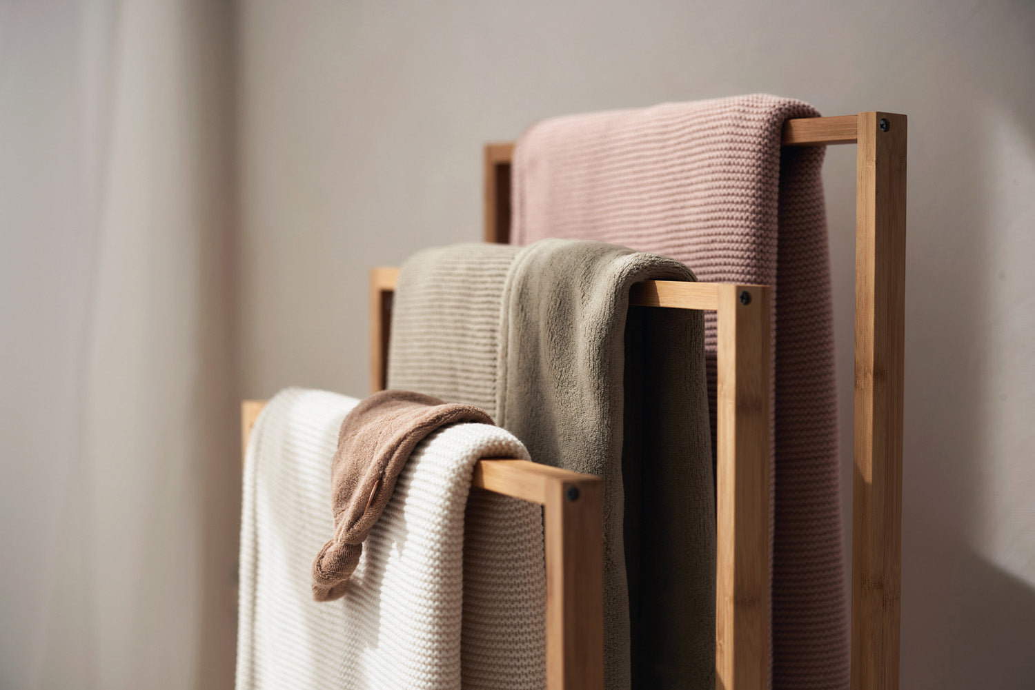Deken Wieg Basic Knit - Olive Green/Fleece - afbeelding 7