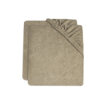 Badstof Aankleedkussenhoes Olive Green - 2 Stuks