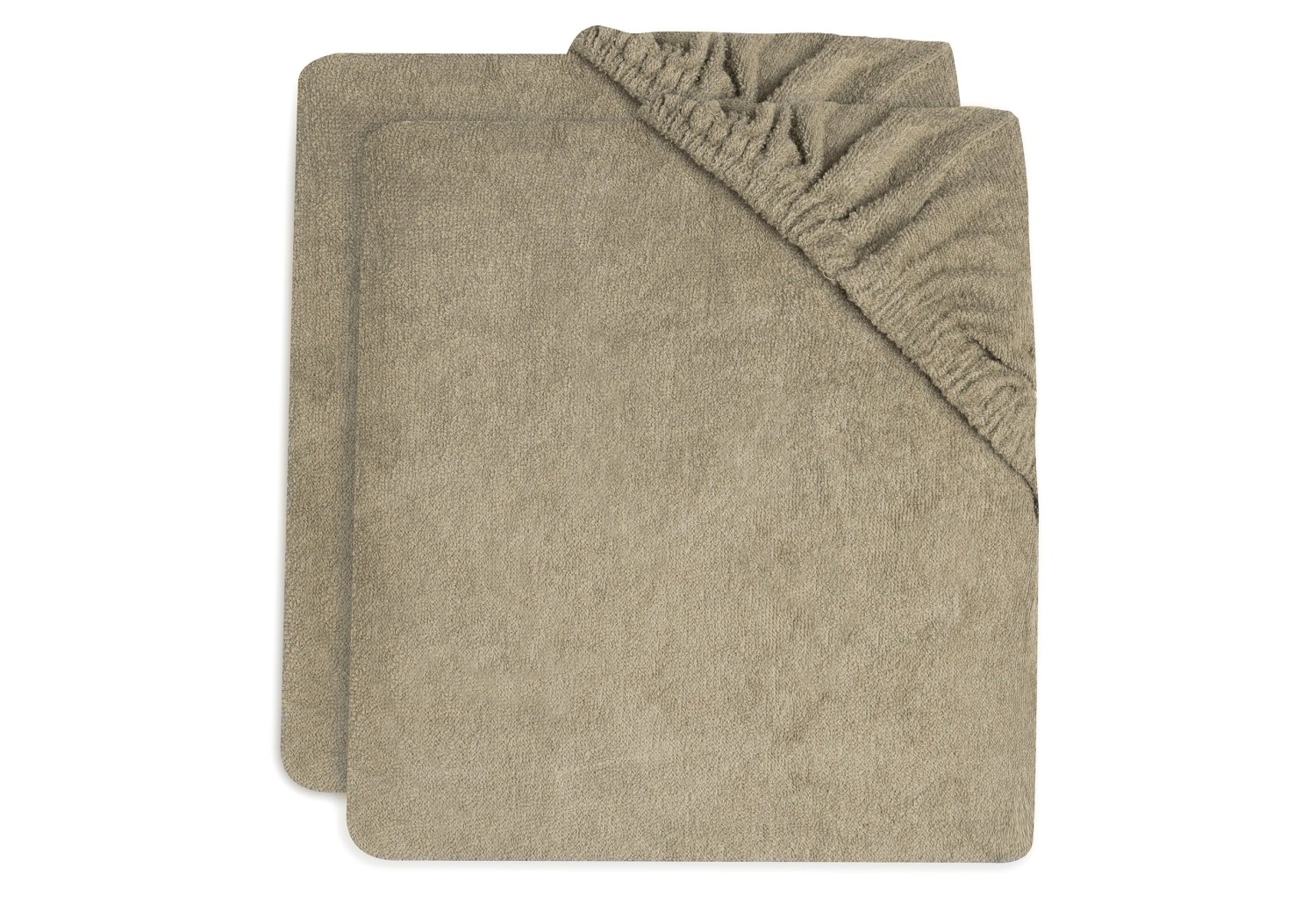 Badstof Aankleedkussenhoes Olive Green - 2 Stuks