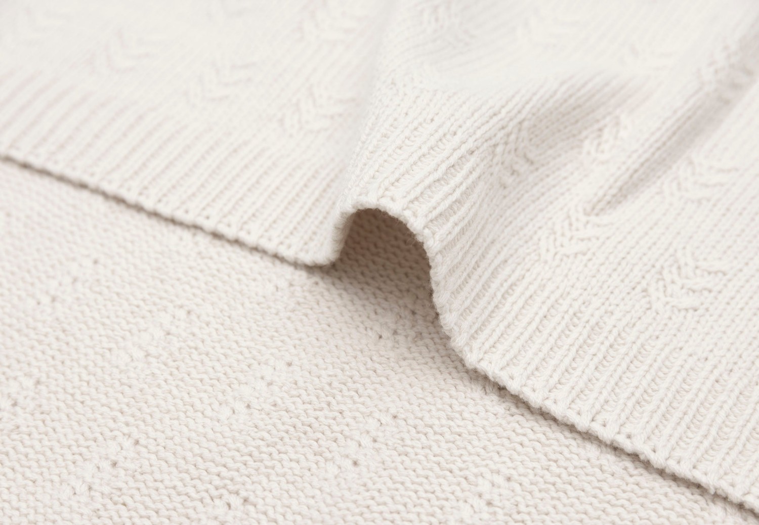 Deken Ledikant Grain Knit - Oatmeal - afbeelding 6