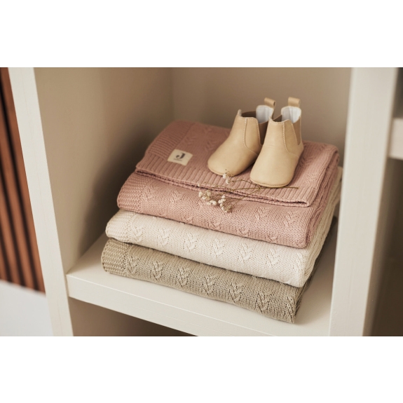 Jollein - Deken Ledikant Grain Knit - Oatmeal